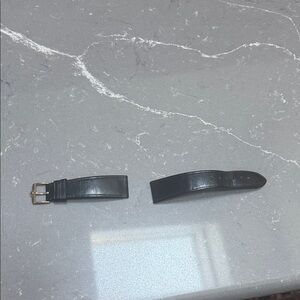 Rolex Black Leather Watch Band